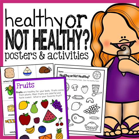 Check spelling or type a new query. Healthy Foods Posters, Worksheets, and Activities - The ...