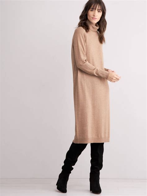 Repeat Cashmere Long Knit Dress With Turtleneck Dresses And Skirts