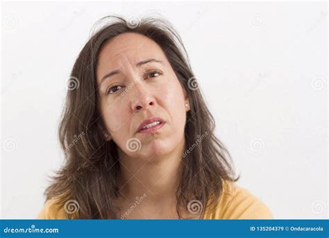 Worried Expression Face Stock Image Image Of Head Depressed 135204379