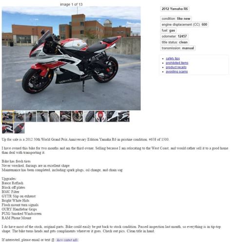 How to Buy a Motorcycle on Craigslist - AxleAddict