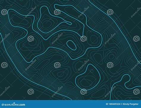 Abstract Background With Topography Landscape Design Stock Vector