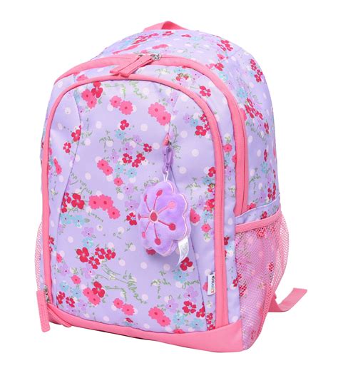 Crckt Kids Young Girls 15 Inch School Backpack With Plush Dangle