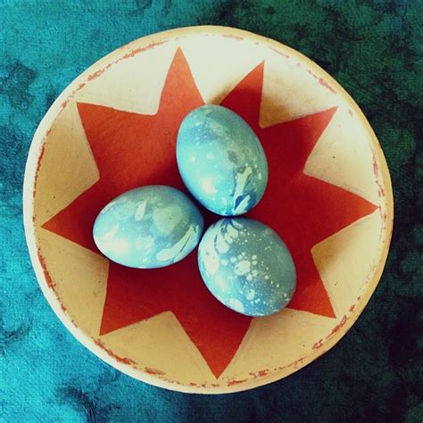 Martha Stewarts Marbelized Easter Eggs Photo By Geninne Egg