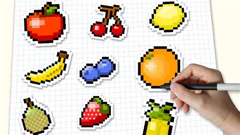 Pixel Art Practice 2 Fruits Drawing Pixel Arts For My Next Game