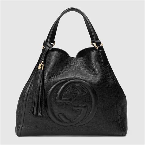 Black Gucci Bucket Bag