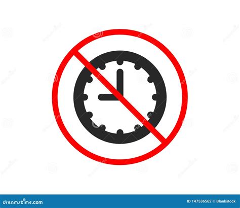 Clock Icon Time Or Watch Sign Vector Stock Vector Illustration Of