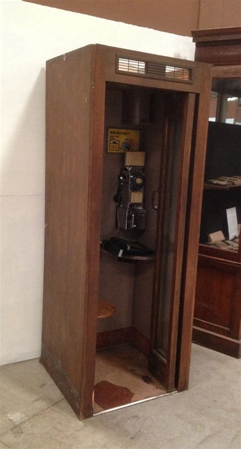 Phone Booths Are Rare But A Wooden One