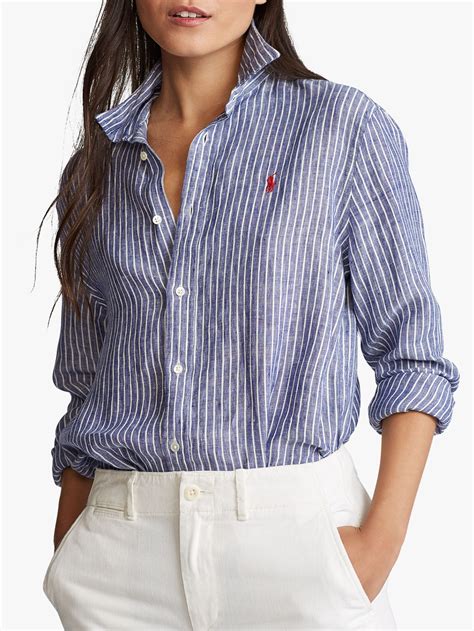 Polo Ralph Lauren Relaxed Fit Stripe Shirt Royalwhite In 2020 Polo