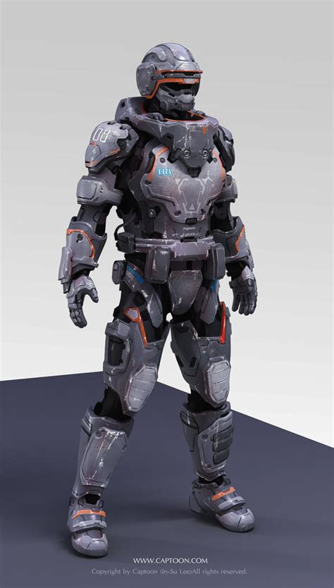Halo 4 Recruit Armor 3d Model