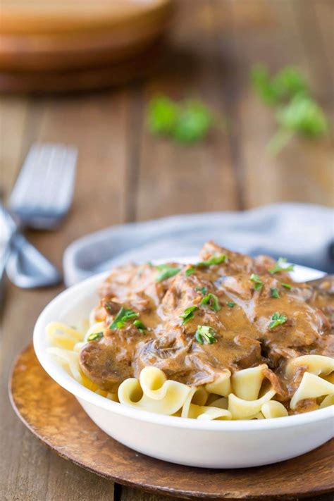 Typically i will cook this over. Slow Cooker Beef Stroganoff - Shamrock Farms