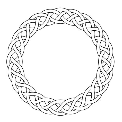 Celtic Knot Worrk Circle Garland Narrow By Peter Mulkers Celtic Knots