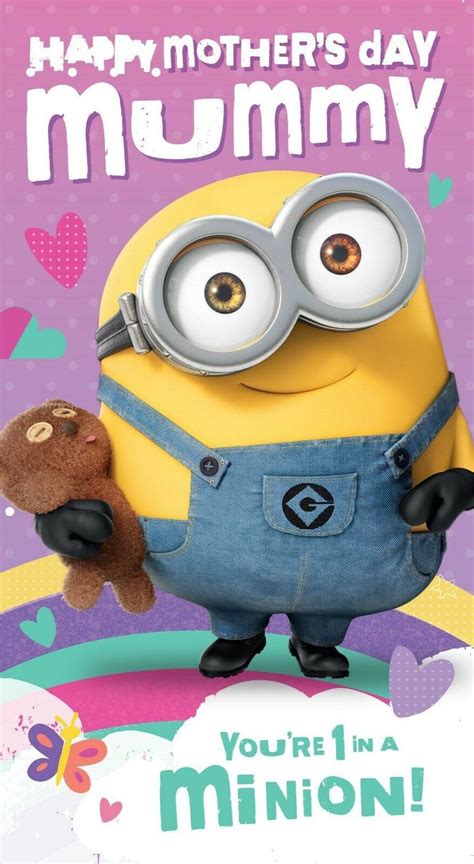 Mothers Day Card Despicable Me Your 1 In A Minion Official Product