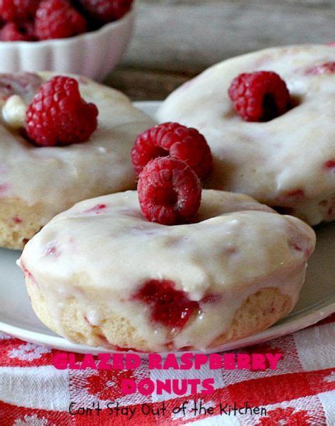 Glazed Raspberry Donuts Recipe In 2019 Donut Glaze Donuts