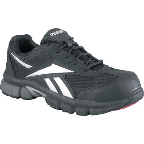 Men's Composite Toe Black Work Athletic Shoe: Reebok Ketia