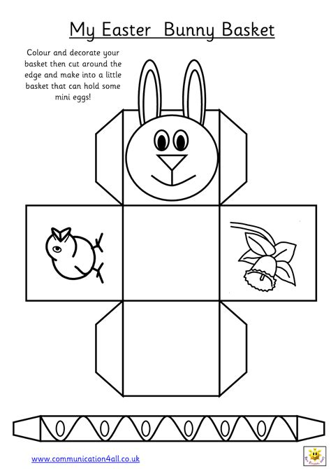 Early Play Templates Want To Make A Simple Easter Basket Easter
