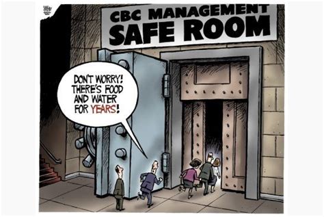 Moudakis Cbc Management Safe Room Toronto Star Editorial Cartoon Safe Room Cbc