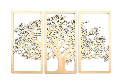 Large Tree Of Life Wall Art Vector Model Svg Cdr Pdf Dxf