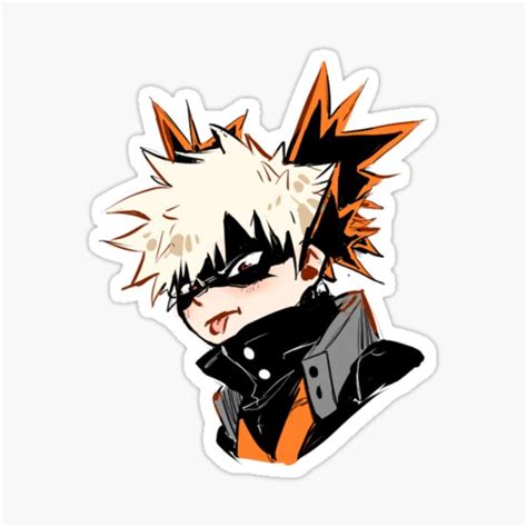 Small Bakugou Sticker For Sale By Evelyn Art Redbubble