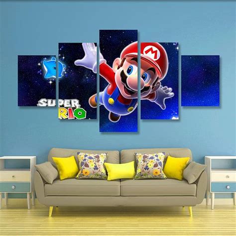 Super Mario Poster set Super Mario Wall Art Mario Canvas Art, Wall