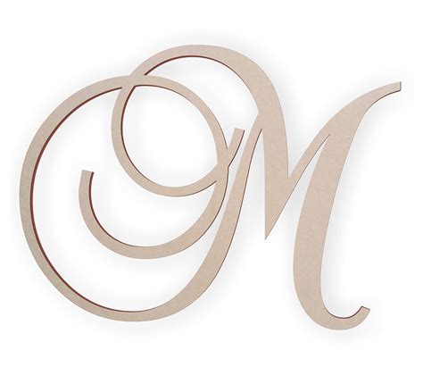 Buy Jess And Jessica Wooden Letter M Wooden Monogram Wall Hanging
