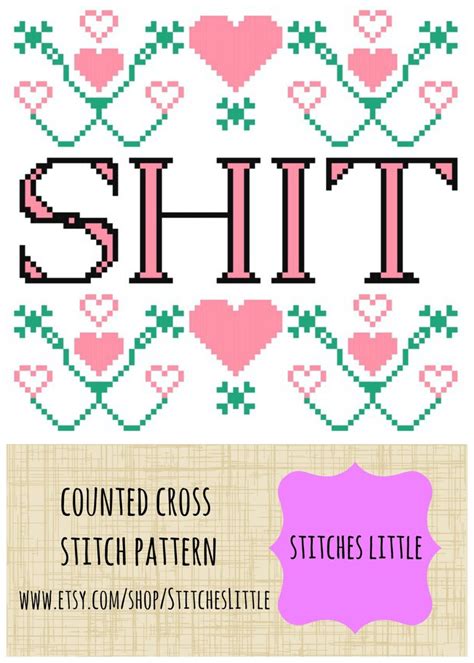 Subversive Cross Stitch Pattern Funny Cross Stitch Pdf Etsy