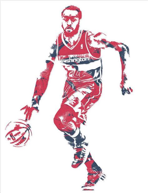 John Wall Washington Wizards Pixel Art 17 Art Print By Joe Hamilton