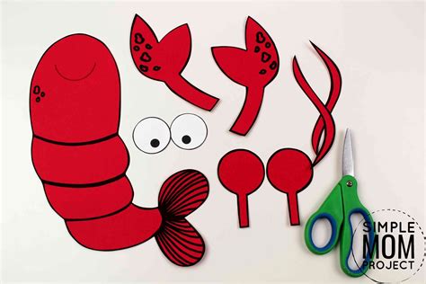 Easy Lobster Craft For Kids With Free Lobster Template Lobster Crafts