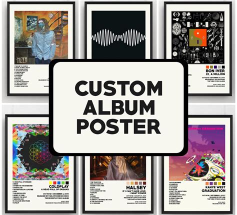 Custom Album Cover Set Of 3 Music Poster Album Poster Album