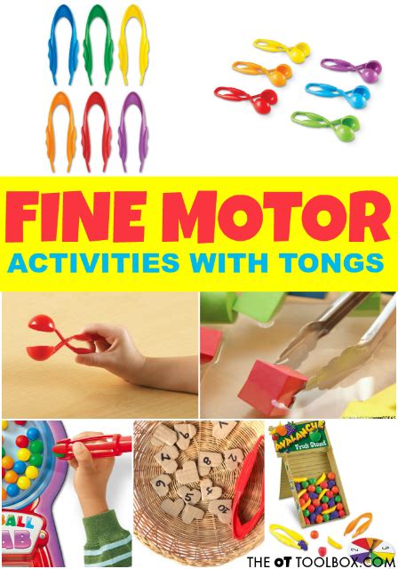 Occupational Therapy Activities Using Tongs The Ot Toolbox