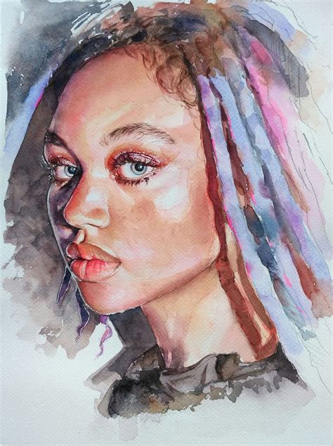Watercolor In 2021 Custom Watercolor Portrait Watercolor Portraits
