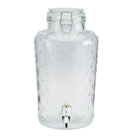 kitchen dining and bar canisters and jars glass drink dispenser vintage jar for water flavoured