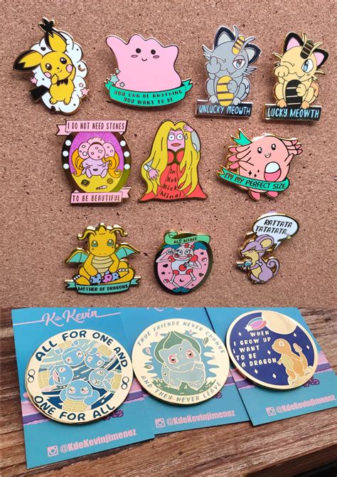 Part Of My Pokemon Enamel Pins Collection That I Designed Rpins