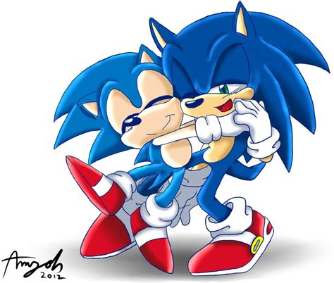 Classic And Modern Sonic So Cute Classic Sonic Pinterest Video Games