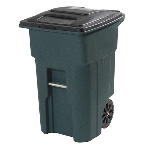 Toter 32 Gallon Greenstone Wheeled Trash Can At