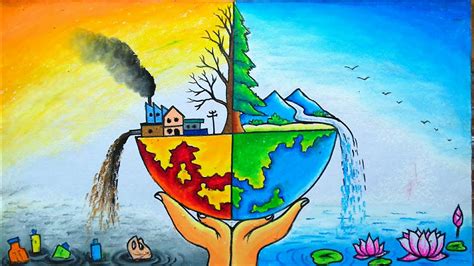 Environment Day Drawingstop Pollution Painting Fm