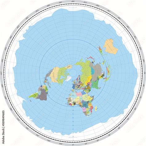 Flat World Map Printable