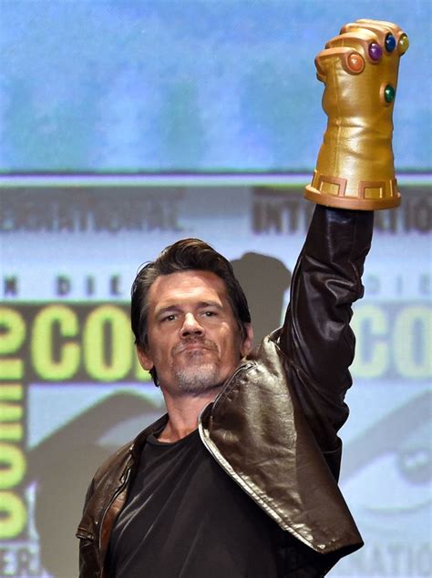 In the world of comic book movies every hero needs a good villain to further. SAN DIEGO, CA - JULY 26: Actor Josh Brolin attends the Marvel Studios panel during Comic-Con ...