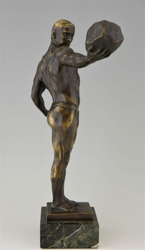 Adolf Frick Athletic Male Nude Bronze Reincarnated Hot Sex Picture
