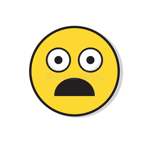 Yellow Cartoon Face Sad Upset Emoji People Emotion Icon Stock Vector