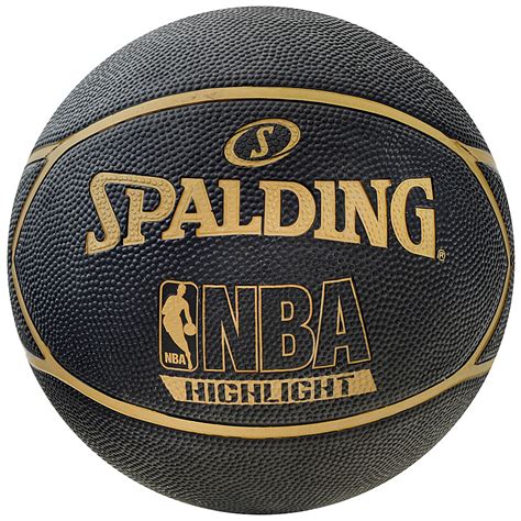 PiŁka Koszykowa Spalding Nba Highlight Czarnozłota Basketballs