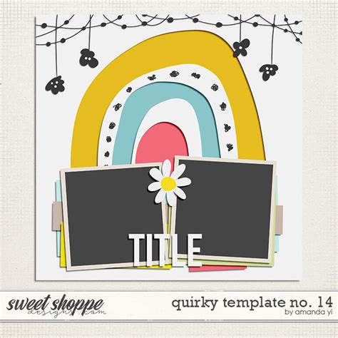 Quirky Template No 14 By Amanda Yi Digital Scrapbooking How To Draw