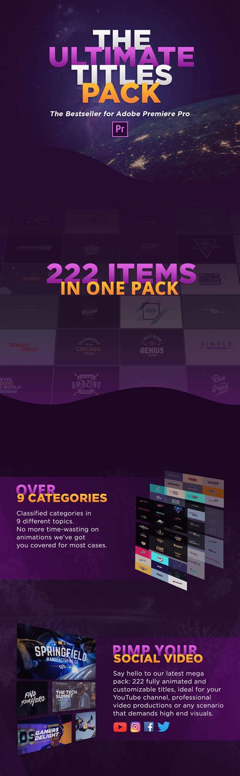 More after effects,footage and motion backgrounds intro templates free download for commercial usable,please visit pikbest.com. The Ultimate Titles Pack » Free After Effects Template