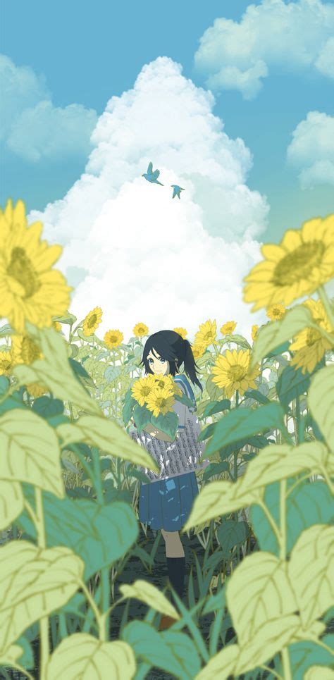 850 Anime Art Sunflower ý Tưởng Trong 2021 Anime Hoa Hướng Dương
