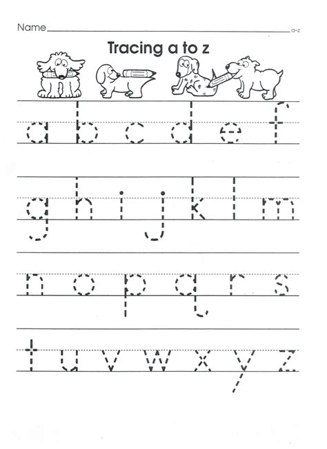 Kindergarten Letter Trace