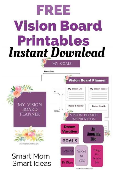 Vision Board Examples And Free Vision Board Printables Smart Mom
