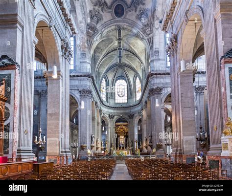 Interior Of The Church Of Saint Sulpice Paris France Stock Photo Alamy