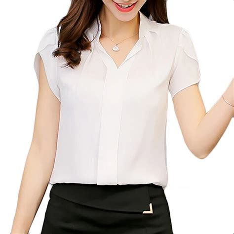 Summer Autumn Plus Size 3xl White Shirt Female Big Sizes Short Sleeve Shirt Fashion Bodycon