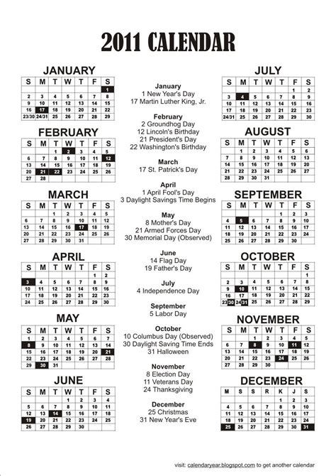 Calendar Printable Free Free Printable 2011 Calendar