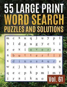 55 Large Print Word Search Puzzles And Solutions Word Search Puzzle