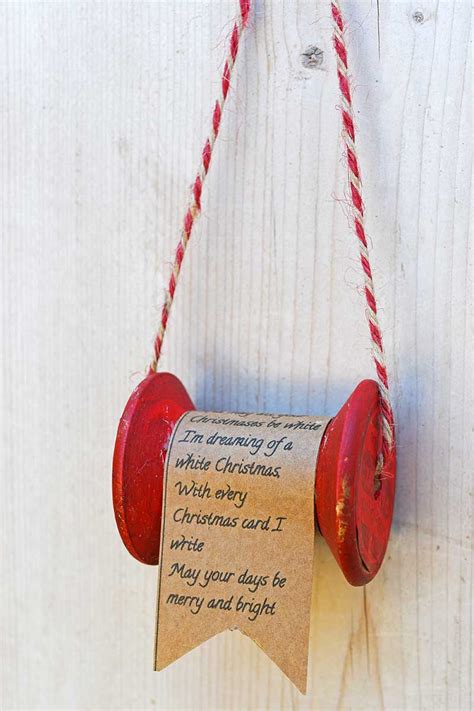 How To Make A Vintage Wooden Thread Spool Ornament